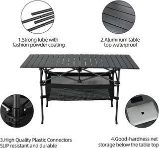 No. 6 - WUROMISE Sanny Outdoor Folding Portable Picnic Camping Table - 5