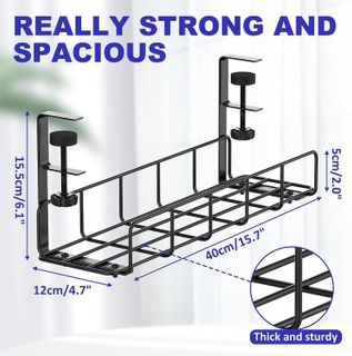 No. 10 - Under Desk Cable Management Tray - 4