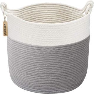 No. 6 - Cotton Rope Basket with Handle - 1