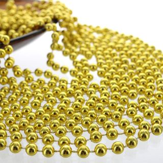 No. 9 - Metallic Gold Bead Necklaces - 2