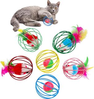 No. 6 - QUVOVID Cat Toys 6 Balls - 1