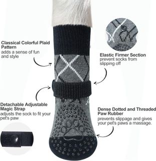 No. 9 - BEAUTYZOO Anti Slip Dog Socks - 3