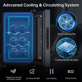 No. 9 - KingChii 6 Bottle Thermoelectric Wine Cooler Refrigerator - 2