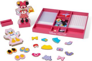 No. 3 - Melissa & Doug Disney Minnie Mouse and Daisy Duck Magnetic Dress-Up Wooden Doll Pretend Play Set - 4