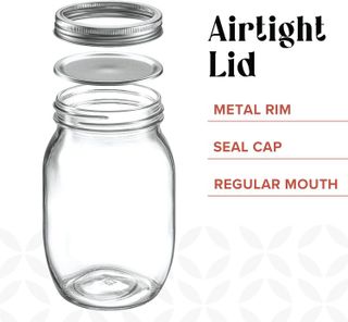 No. 9 - Glass Mason Jars with Metal Airtight Lids and Bands - 2