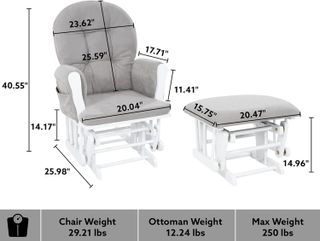 No. 8 - Naomi Home Nursery Glider & Ottoman Sets - 2