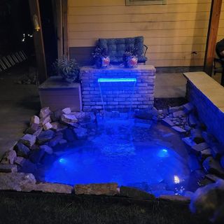 No. 1 - LONGRUN Waterfall Spillway Multi-Color LED Light Outdoor Pool Fountain - 4