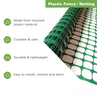 No. 3 - KALYSIE Safety Fence Plastic Mesh Fencing Roll - 3