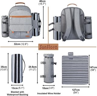 No. 2 - Sunflora Insulated Picnic Backpack - 5