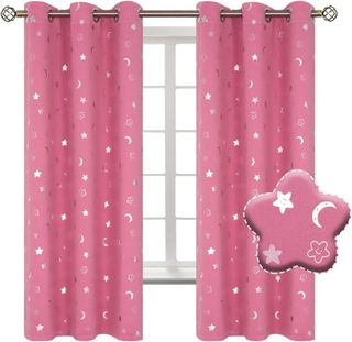 No. 5 - Pink Blackout Curtains - 1