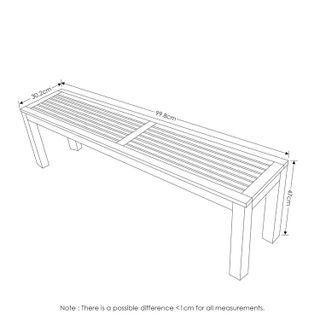 No. 7 - Furinno Outdoor Bench - 2