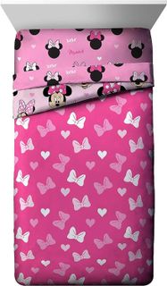 No. 9 - Disney Minnie Mouse Hearts Twin Comforter - 2