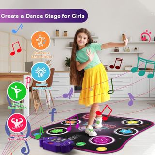 No. 4 - Flooyes Dance Mat Toys for 3-12 Year Old Kids - 4