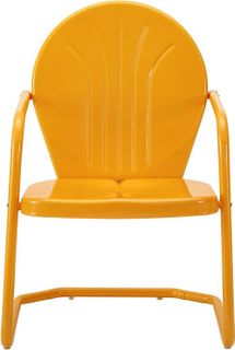 No. 9 - Crosley Furniture CO1001A-TG Griffith Retro Metal Outdoor Chair - 2