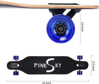 No. 5 - PINESKY 41 Inch Longboard Skateboard - 3