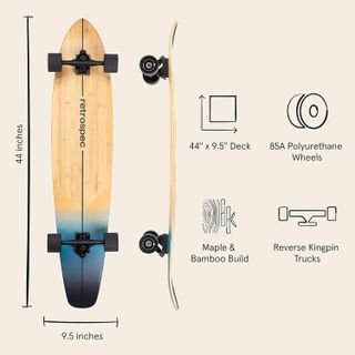 No. 2 - Retrospec Zed Longboard Skateboard Complete Cruiser - 2