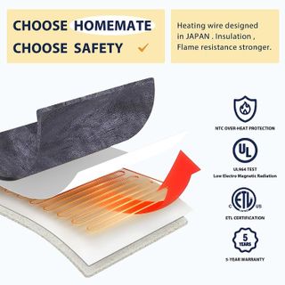 No. 3 - Homemate Heated Blanket Electric Throw - 3