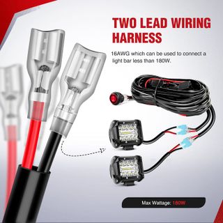 No. 5 - Nilight - NI -WA 06 LED Light Bar Wiring Harness Kit - 3