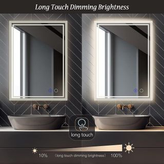 No. 7 - ZELIEVE LED Backlit Mirror Bathroom Vanity with Lights - 3