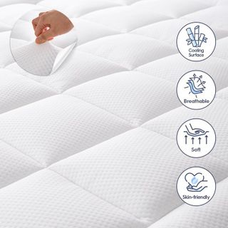 No. 8 - ELEMUSE 4 Inch Memory Foam Mattress Topper - 3