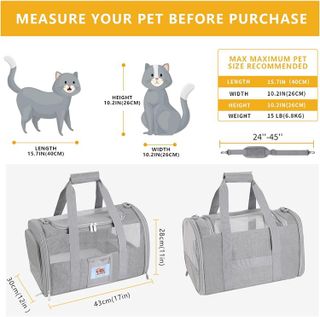 No. 4 - SECLATO Soft-Sided Cat Carrier - 3