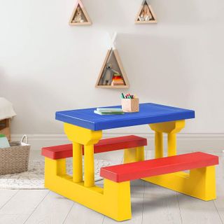 No. 5 - Costzon Kids' Outdoor Table & Chair Set - 5