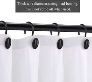No. 9 - IToplin Decorative Shower Curtain Hooks - 3