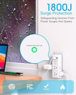 No. 3 - Surge Protector Outlet Extender - 5