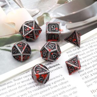 No. 5 - Haxtec Bloodstained DND Dice Set - 3