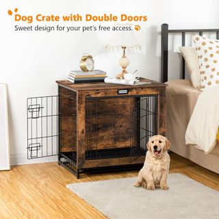 No. 4 - HOOBRO Dog Crate Furniture - 5