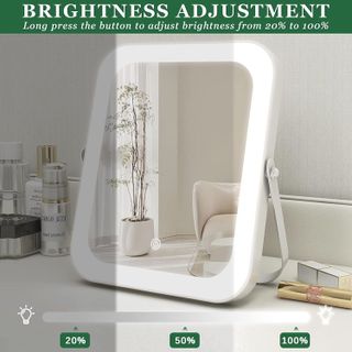 No. 7 - ROLOVE 8"x10" Lighted Vanity Mirror - 4