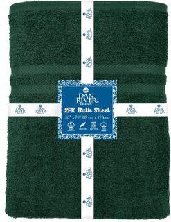 No. 9 - DAN RIVER Bath Sheets Set of 2 - 2