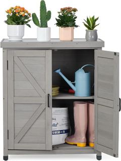 No. 7 - Outdoor Storage Cabinet & Potting Bench Table - 2