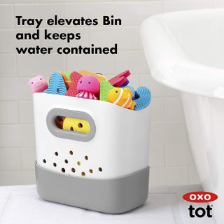 No. 7 - OXO Tot Stand Up Bath Toy Storage - 4