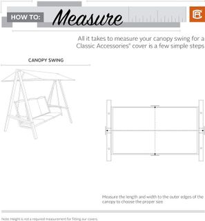 No. 2 - Classic Accessories Veranda Water-Resistant Canopy Swing Cover - 4