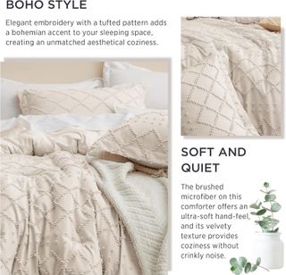 No. 6 - Bedsure Boho Comforter Set - 5