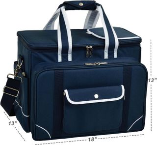 No. 9 - Picnic at Ascot- Original Insulated Picnic Cooler with Service for 4 - 2