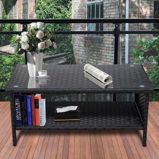 No. 10 - Rattaner Outdoor Wicker Coffee Table - 2