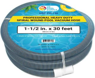 No. 4 - U.S. Pool Supply 1-1/2" x 30 Foot Professional Heavy Duty Spiral Wound Swimming Pool Vacuum Hose - 1