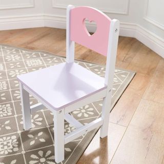 No. 2 - KidKraft Wooden Heart Table & Chair Set with 4 Storage Bins - 5