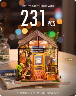No. 5 - Rolife DIY Miniature House Kit Greenhouse - 2