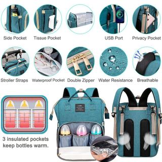 No. 3 - ANWTOTU Diaper Bag Backpack - 3