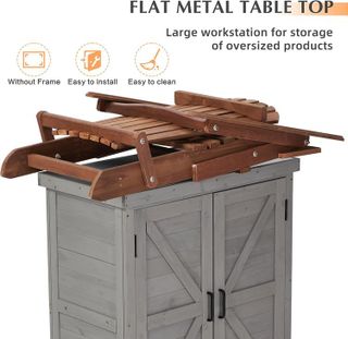 No. 7 - Outdoor Storage Cabinet & Potting Bench Table - 5