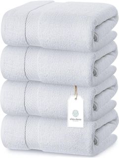 No. 8 - White Classic Bath Towels - 1