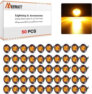 No. 3 - Meerkatt 3/4 Inch Round Amber Lights + Amber Lens - 2