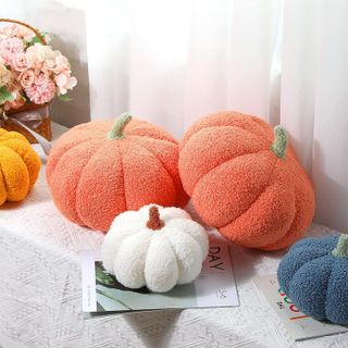 No. 4 - Pumpkin Throw Pillow Cushion - 3