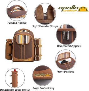 No. 3 - Apollo Walker Picnic Backpack Bag - 3
