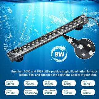 No. 6 - Hygger 24/7 Mode Submersible Aquarium LED Light - 5