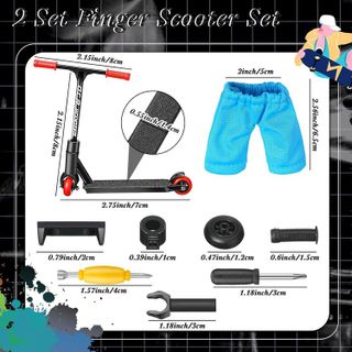 No. 2 - Civaner Finger Scooter Toy Figure Set - 2