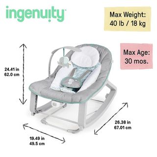 No. 6 - Ingenuity Keep Cozy 3-in-1 Grow with Me Vibrating Baby Bouncer - 3